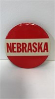 1970’s Nebraska pin back button-approx 3.5” wide