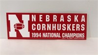 1994 National Champs bumper sticker-9”