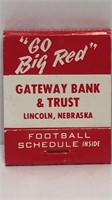 Go Big Red -Gateway, Lincoln, NE- Matchbook-with