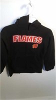 Kids size 6X black Flames front zip hoodie
