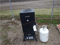 Charbroil Smoker and LP Tank