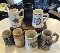 (7) Assorted Ceramic Steins