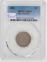 Coin 1883 United States Shield Nickel PCGS PR53