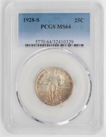 Coin 1928-S Standing Liberty Quarter - PCGS MS64
