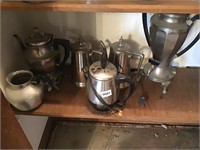 Various coffee pots urns lot