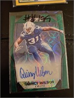 2017 Prizm Quincy Wilson Green Scope Rookie Auto A
