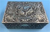 Beautiful lidded Jewelry box of German origin, bot
