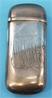 Sterling silver monogramed match box case