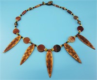 Interesting necklace with 18th century style elong