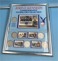 JFK commemorative stamp and coin collection, no co