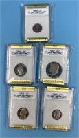 1980 S Graded coins all PR70CAM: Kennedy Half, Qua