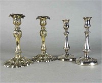 Electroplated Candlesticks, Early 20th C.