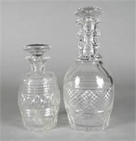 Cut Glass Spirit Decanters, English, Ca. 1880
