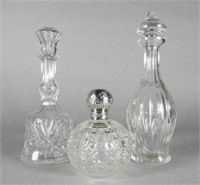Three Cut Glass Decanters, 19th C.