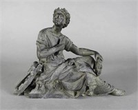 Spelter Figure After Sappho by James Pradier