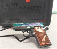 Sig Sauer P238 380 acp pistol - rainbow slide