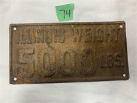 Illinois Weight Plate 5000lbs