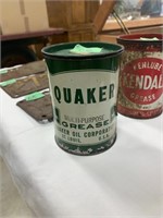 Quaker Grease Can- Metal 1lb