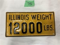 Illinois Weight Plate 12000lbs