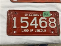 1961 Motorcycle Plate