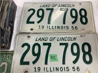 (Pair) 1956 License Plates