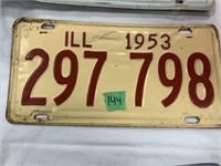 1953 Illinois License Plate