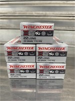 (5) Winchester.22 Long - 250rds Qty - YOU GET ALL