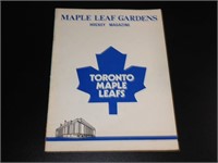 1971 Toronto Maple Leafs Program vs Vancouver