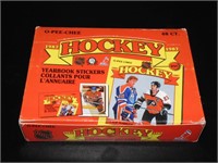 1987 OPC Hockey Full Sticker Box Gretzky Cover