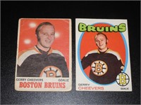 2 OPC Gerry Cheevers Hockey Cards #1 #54