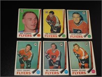 6 1969 70 OPC Hockey Cards Philadelphia