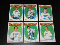 6 1971 72 OPC Hockey Cards St Louis