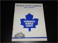 1971 Toronto Maple Leafs Program vs NY Rangers