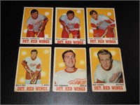 6 1970 71  OPC Hockey Cards Detroit