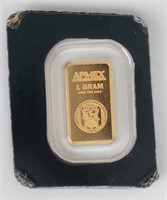 Coin 1 Gram .999 Fine Gold Bar - APMEX