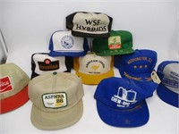 Vintage Snapback Trucker Hat - Lot (10) Patch & Pr