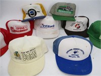 Vintage Snapback Trucker Hat - Lot (9) Printed & E