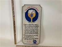 Pabst Blue Ribbon Painted Wood Sign