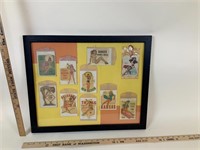 10 Pin- Up Girl Pieces- Framed