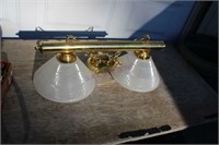 Hanging Brass  2 Light Fixture