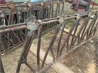 (2) Large 10' cattle head gate