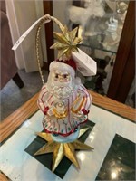 Christopher Radio Santa Ornament on Stand