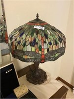 Dragonfly Tiffany-Style Stained Glass Lamp