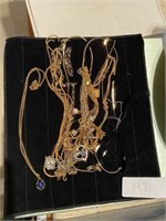 Lot of Gold-Plated Necklaces & Jewelry
