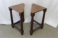 Wooden corner accent tables