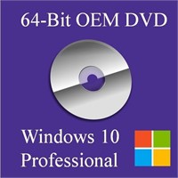 OperSys Windows 10 Pro OEM DVD Version - 64 bit
