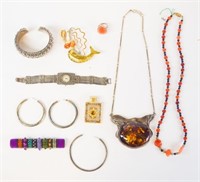 Costume & Sterling Jewelry Lot