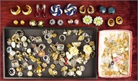 Large Grouping of Clip On Earrings