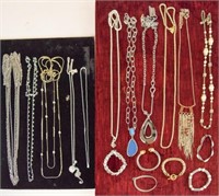 Lot of Silver and Gold Tone Jewelry