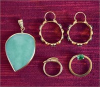Grouping of 18K Gold Jewelry